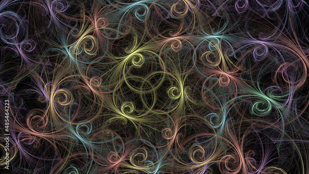 Abstract fractal background, computer-generated illustration. Abstract fractal background, computer-generated illustration.