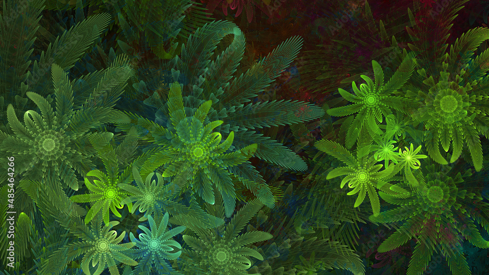 Fototapeta premium Abstract fractal background, computer-generated illustration.