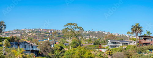 Residential area on top of a mountain in San Clemente, Orange County, California