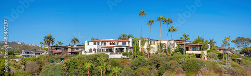 Panoramic view of San Clemente neighborhood in west coast at Orange County, California