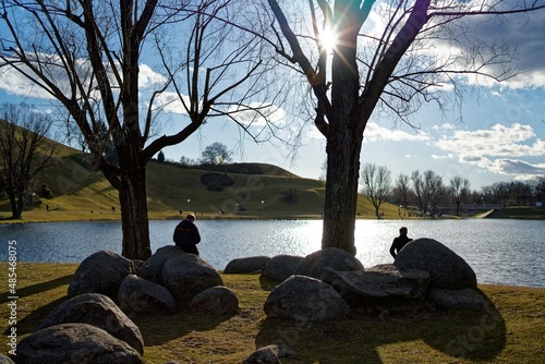 Erholung im Münchner Olympiapark