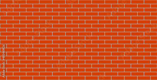 Seamless texture of brick red. Vector illustration.