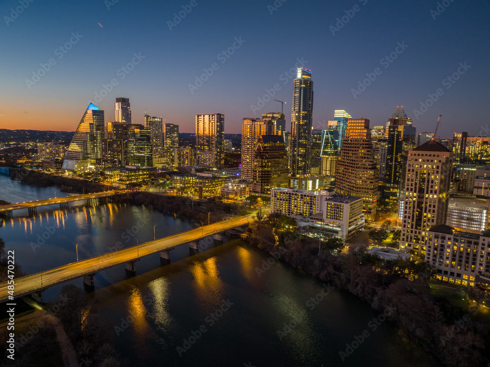 Austin Downtown Drone Shots