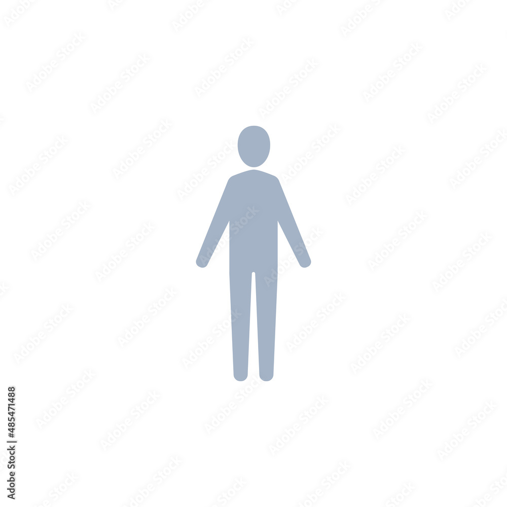 People icon on white background, Vector silhouette illustration People icon on white background, Vector silhouette illustration