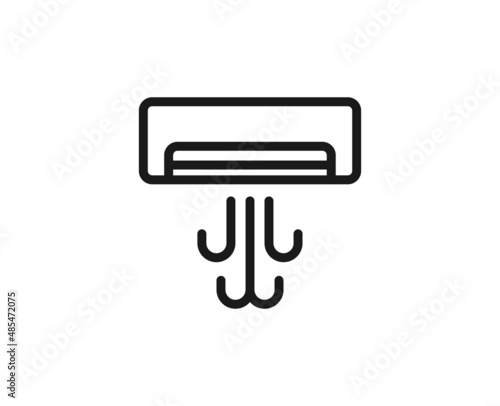 Constraction line icon on white background