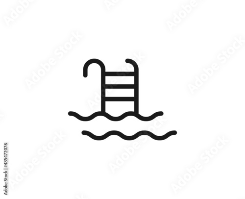 Constraction line icon on white background
