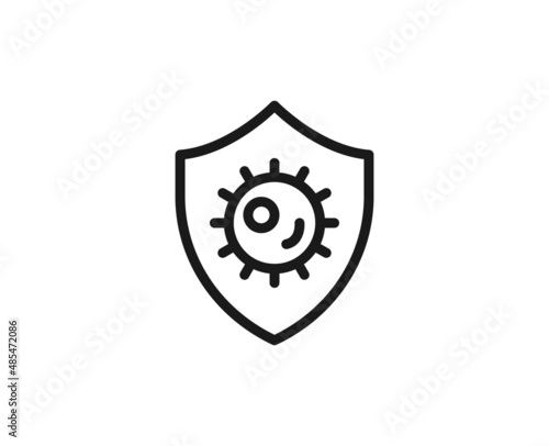 Beauty line icon on white background
