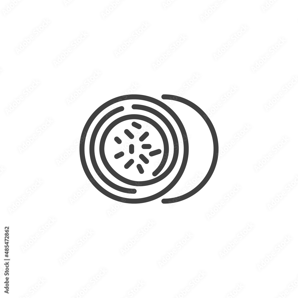 Obraz premium Gogal cookie line icon