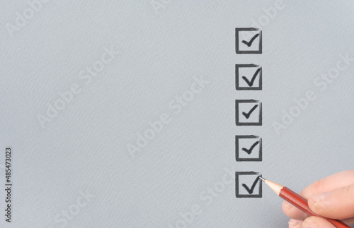 Bild auf Leinwand Check list document of finished work duties and responsibilities