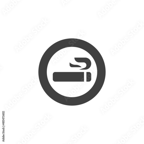 Smoking area vector icon