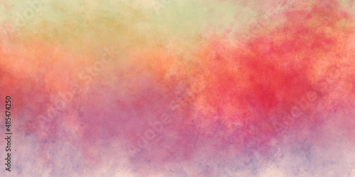 Abstract watercolor aquarelle paint hand drawn colorful Powder explosion. Colored cloud. Modern Grunge Vector illustration Design. © Aquarium