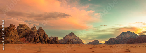 Golden Sunset in Wadi Rum