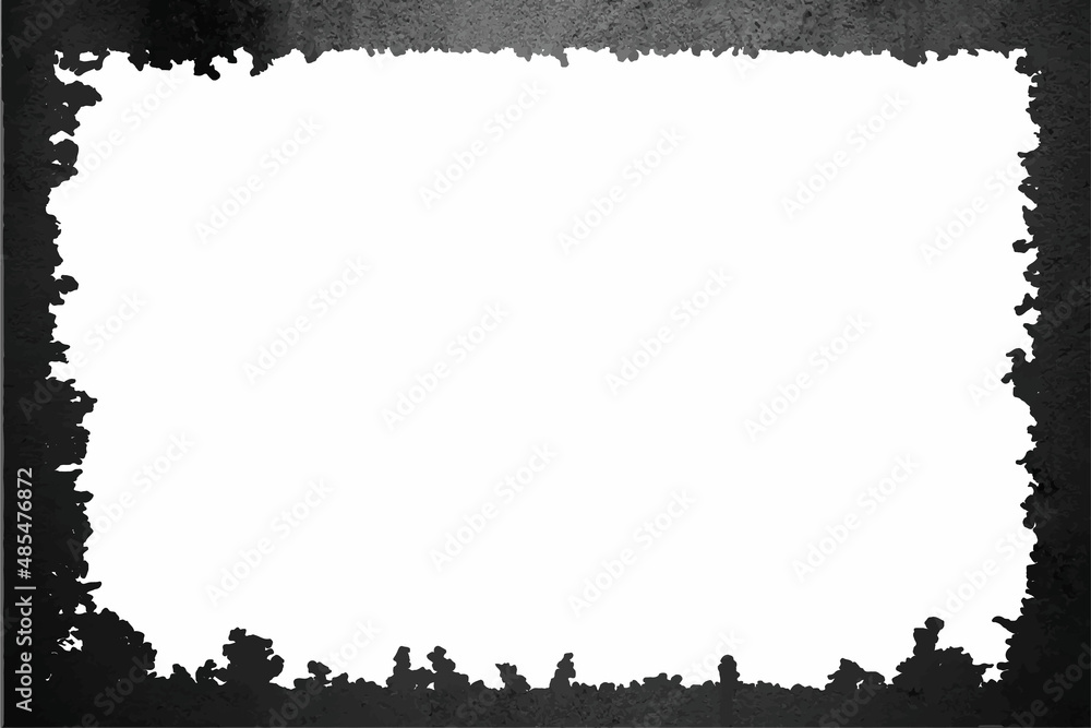 Grunge frame on white background for your text