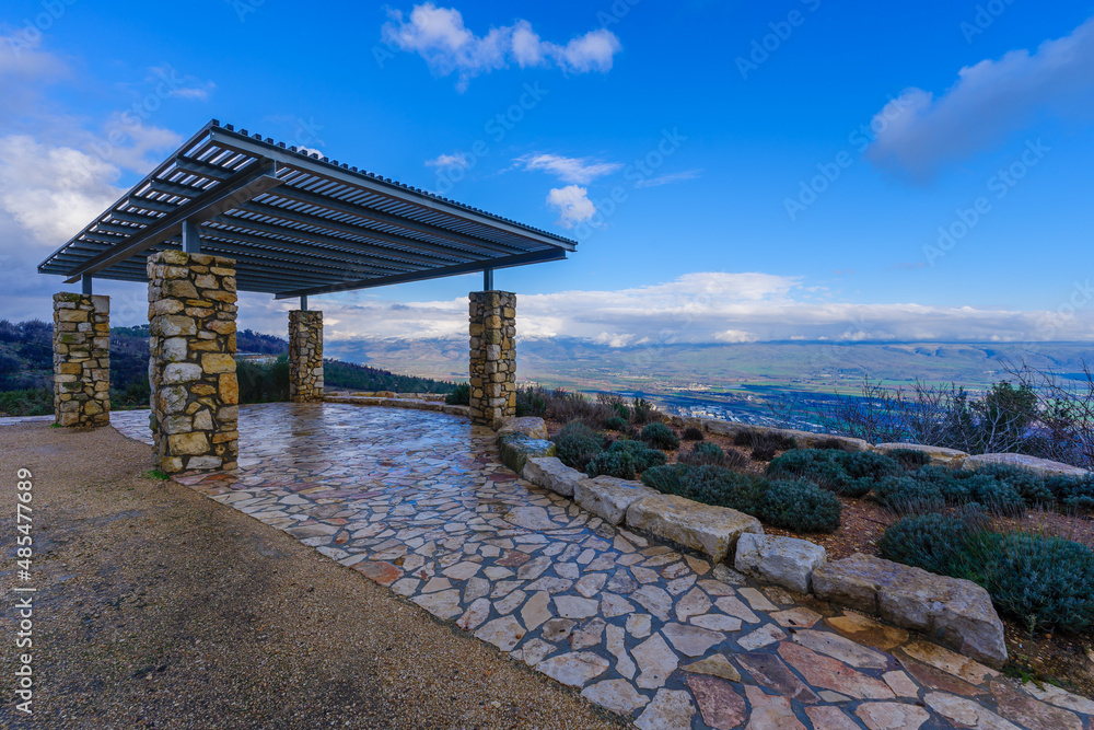 Margaliot Lookout and Hula Valley landscape, the Galilee Panhandle