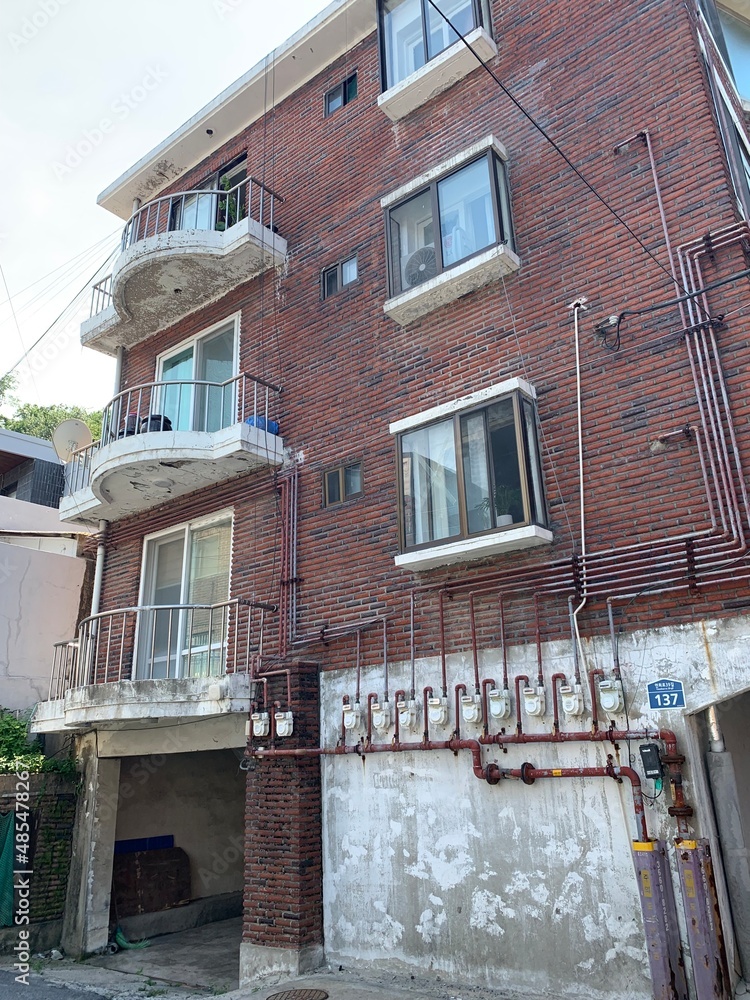오래된 구옥 빌라, 한국, 서울, 홍은동 / Old villa house, Korea, Seoul, Hong Eun-dong ...