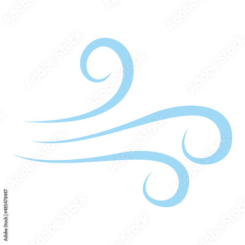 Wind air flow vector icon illustration sign
