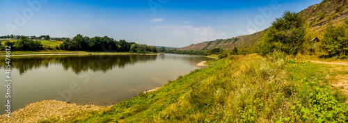 Dnister river landscape  National Nature Park Dnister Canyon  Ukraine