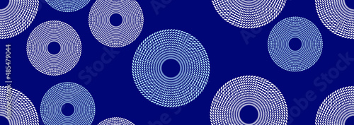 seamless pattern of african textile art, circle abstract image and background, fashion artwork for print, vector file eps10.
