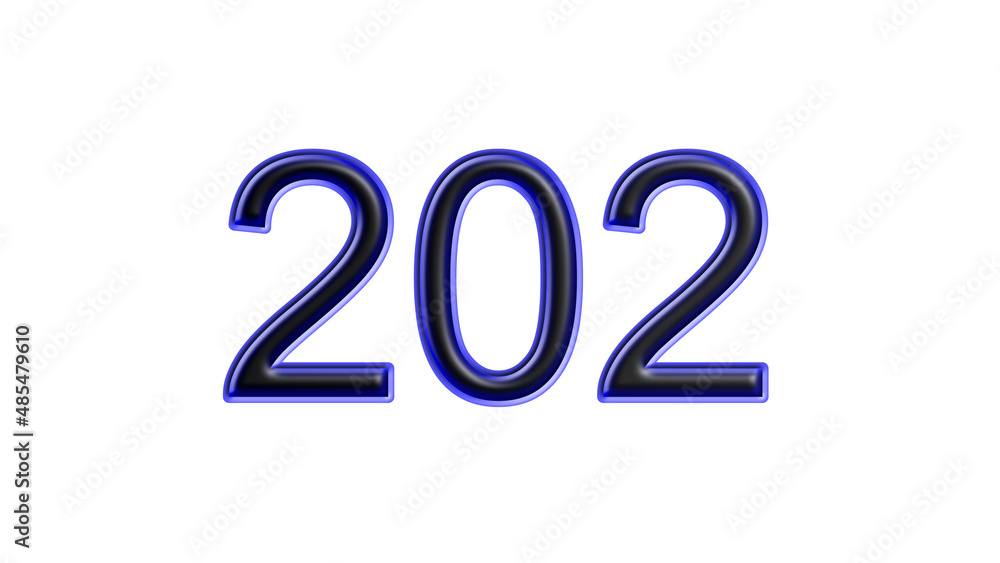 blue 202 number 3d effect white background blue 202 number 3d effect white background