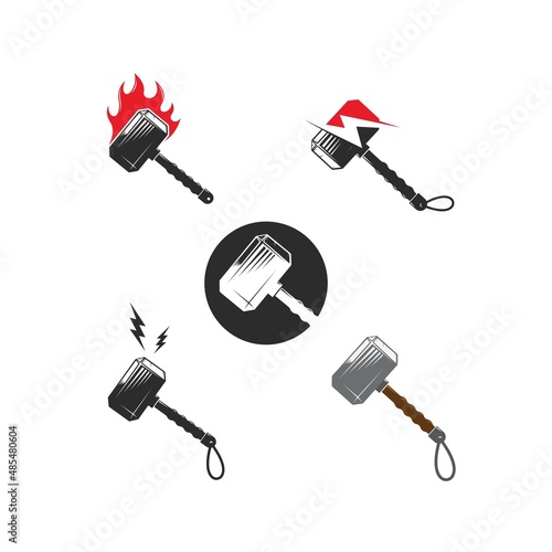 hammer  icon vector illustration design template