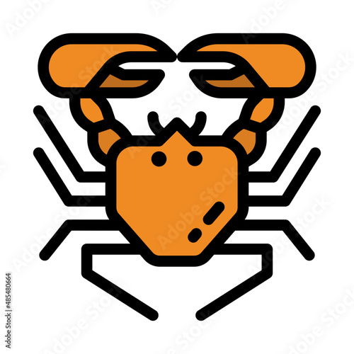 crab line icon