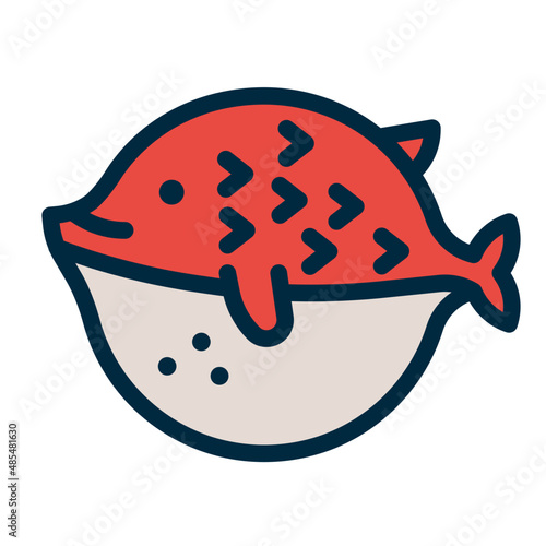 puffer two tone icon