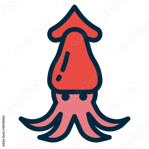 squid two tone icon