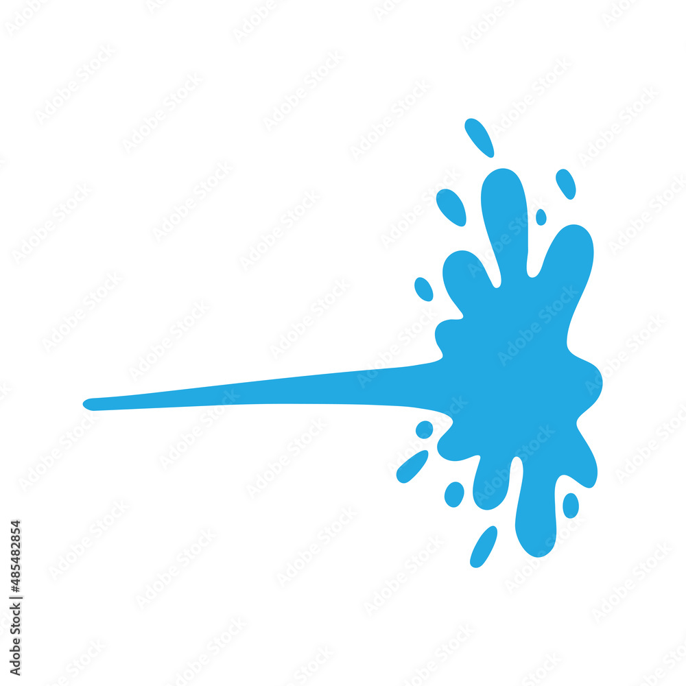 Obraz premium splashing water drop vector For decorating Songkran festival posters.
