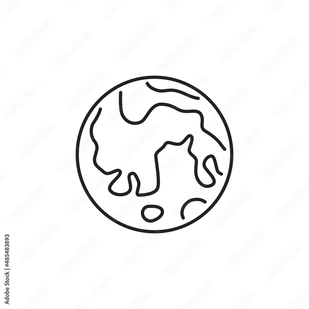 Planet Mars icon. Planet of solar system. High quality black vector illustration. Planet Mars icon. Planet of solar system. High quality black vector illustration.