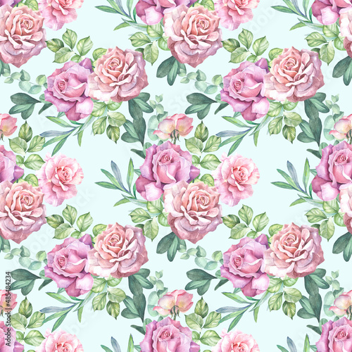 seamless pattern with roses