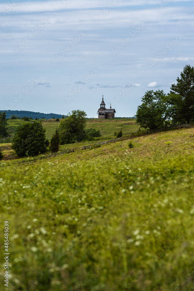 Kizhi Island, Russia. Ancient wooden religious architecture Kizhi Island, Russia. Ancient wooden religious architecture