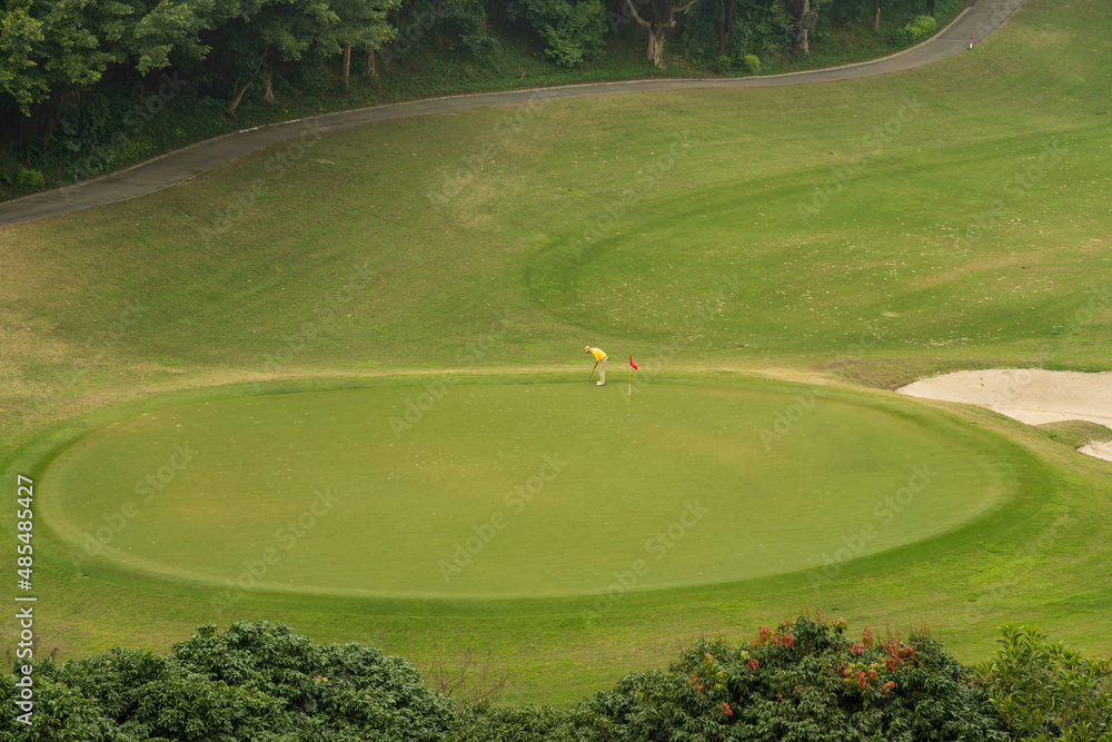 Obraz premium golf course on the green