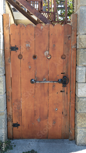 antique door. old wooden door. vintage gate