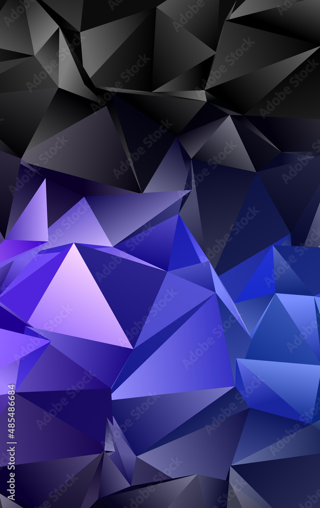 Obraz premium Abstract Low-Poly background. triangulated texture. Design 3d. Polygonal geometrical pattern. Triangular modern style