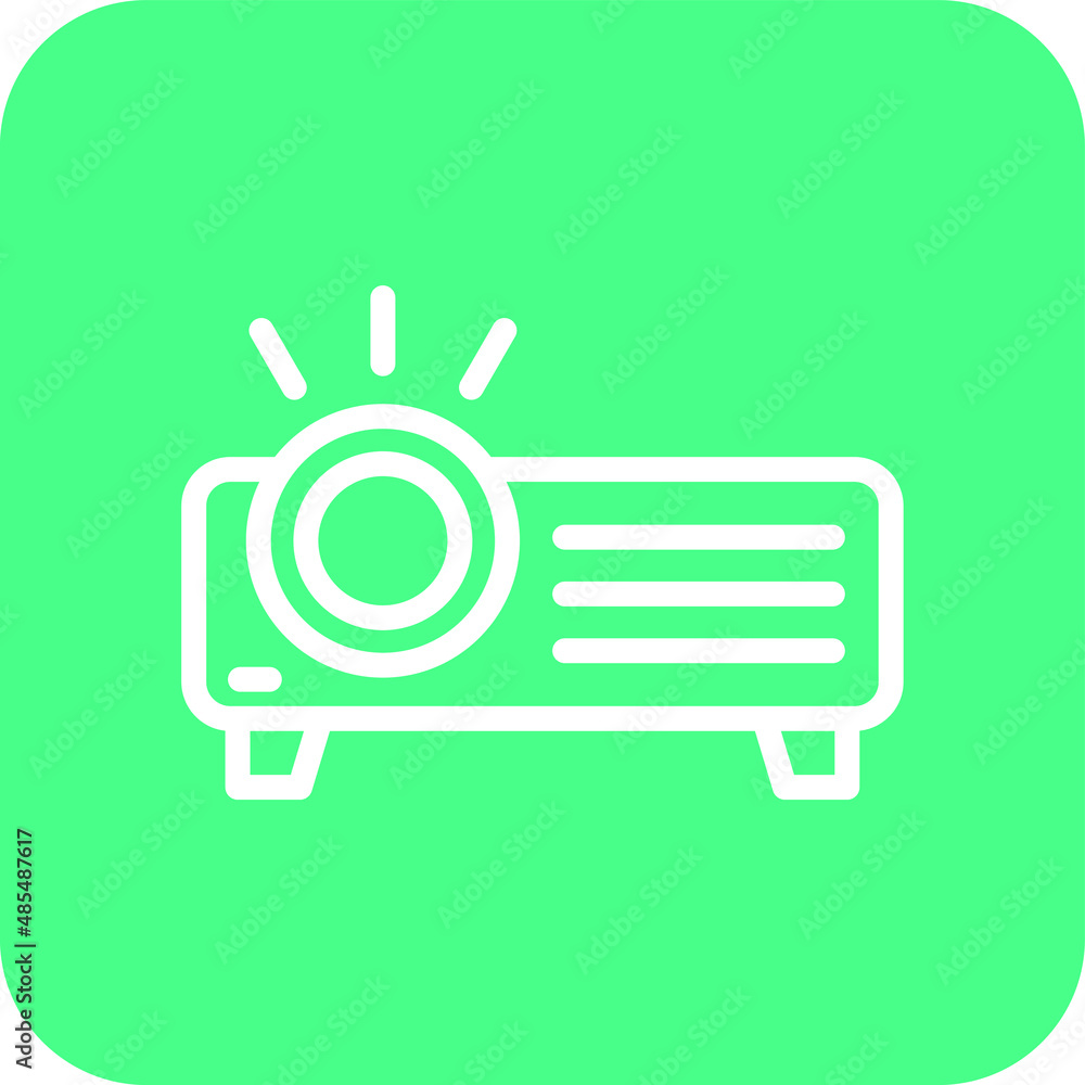 Projector Vector Icon Design Illustration Projector Vector Icon Design Illustration