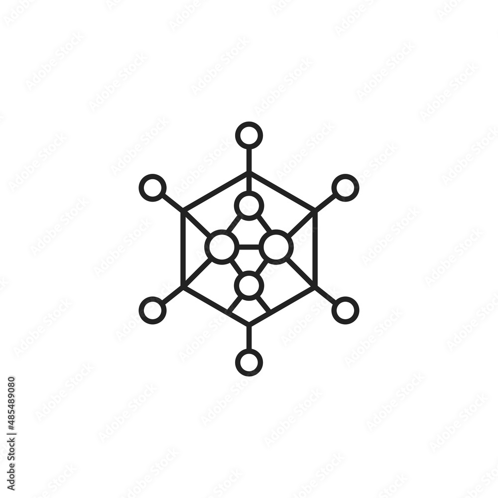Adenovirus icon. High quality black vector illustration. Adenovirus icon. High quality black vector illustration.