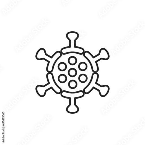 Varicella zoster virus icon. High quality black vector illustration.