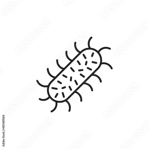 Rabies virus icon. High quality black vector illustration.