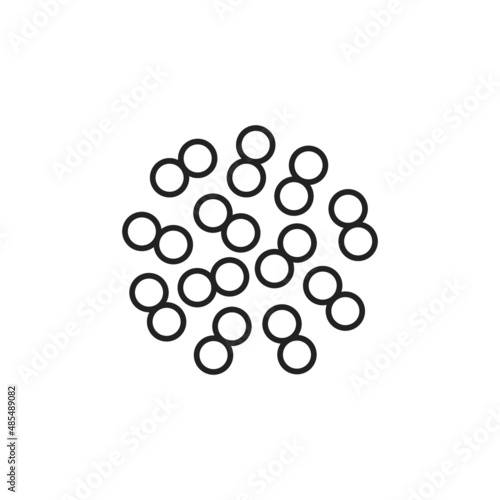 Pneumococcal infection icon. High quality black vector illustration. photo