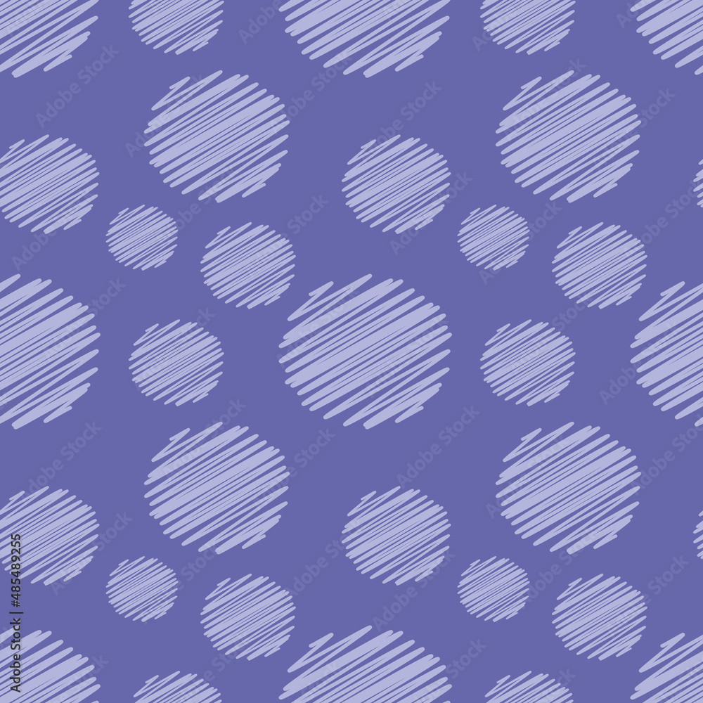 Seamless pattern embroidery polka dots. Vector background purple trending color Seamless pattern embroidery polka dots. Vector background purple trending color