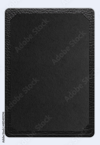 restaurant leather black menu paper 