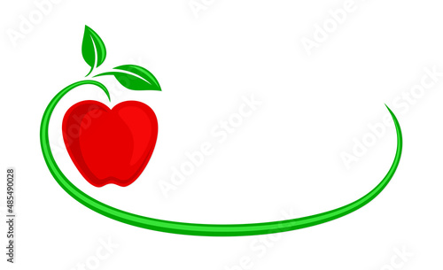 The Symbol of red ripe apple.