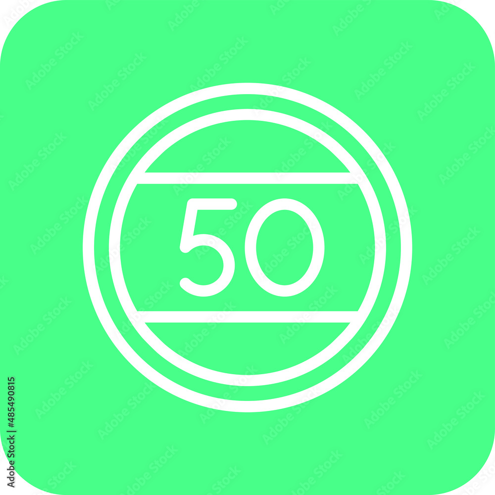 Speed limit Vector Icon Design Illustration Speed limit Vector Icon Design Illustration