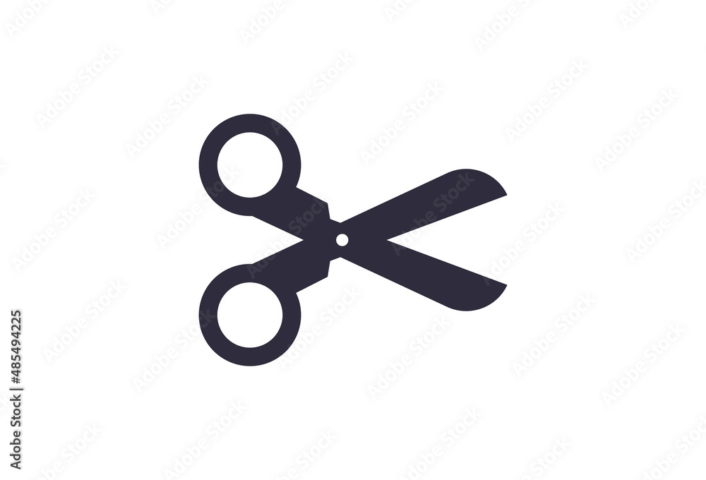 Scissors symbol. Vector symbol on white background Scissors symbol. Vector symbol on white background