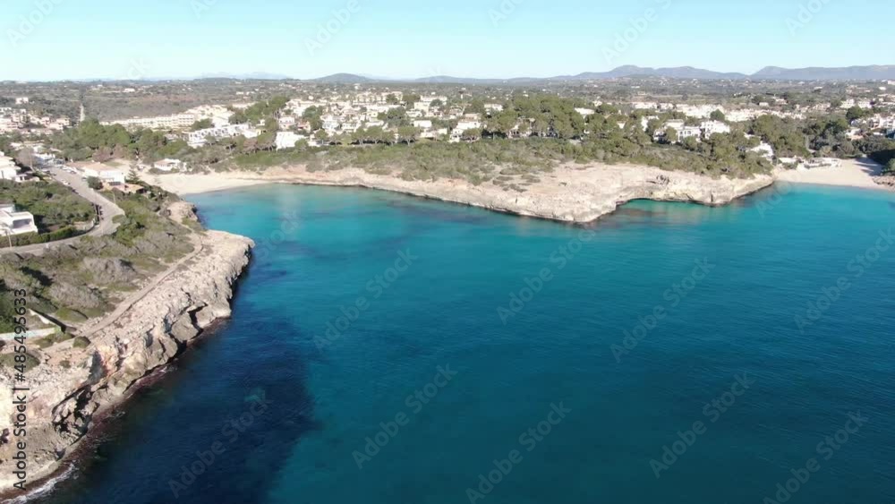 Cala Mandia. Beautiful view of the seacoast of Majorca with an amazing turquoise sea, in the middle of the nature. Concept of summer, travel, relax and enjoy Cala Mandia. Beautiful view of the seacoast of Majorca with an amazing turquoise sea, in the middle of the nature. Concept of summer, travel, relax and enjoy
