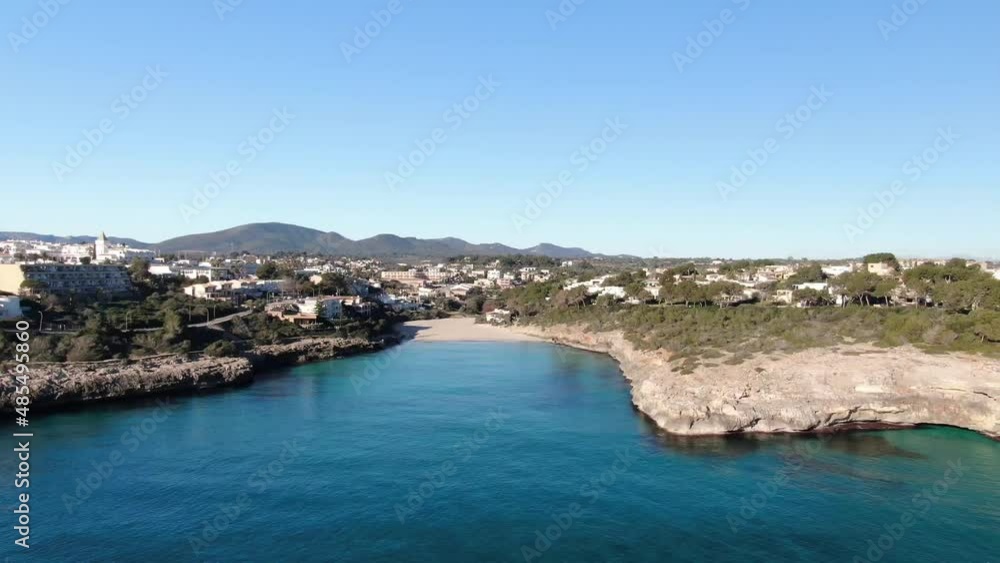 Cala Mandia. Beautiful view of the seacoast of Majorca with an amazing turquoise sea, in the middle of the nature. Concept of summer, travel, relax and enjoy Cala Mandia. Beautiful view of the seacoast of Majorca with an amazing turquoise sea, in the middle of the nature. Concept of summer, travel, relax and enjoy