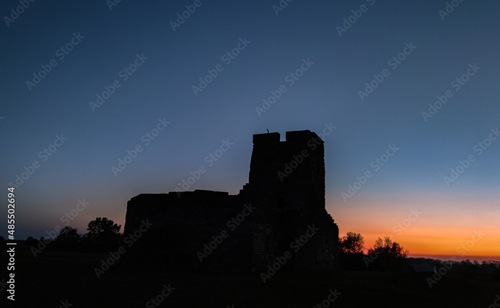 Obraz premium Shadow of the Csonka Tower in Hungary