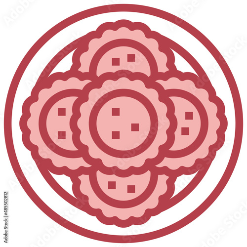 EGG TAR red line icon,linear,outline,graphic,illustration