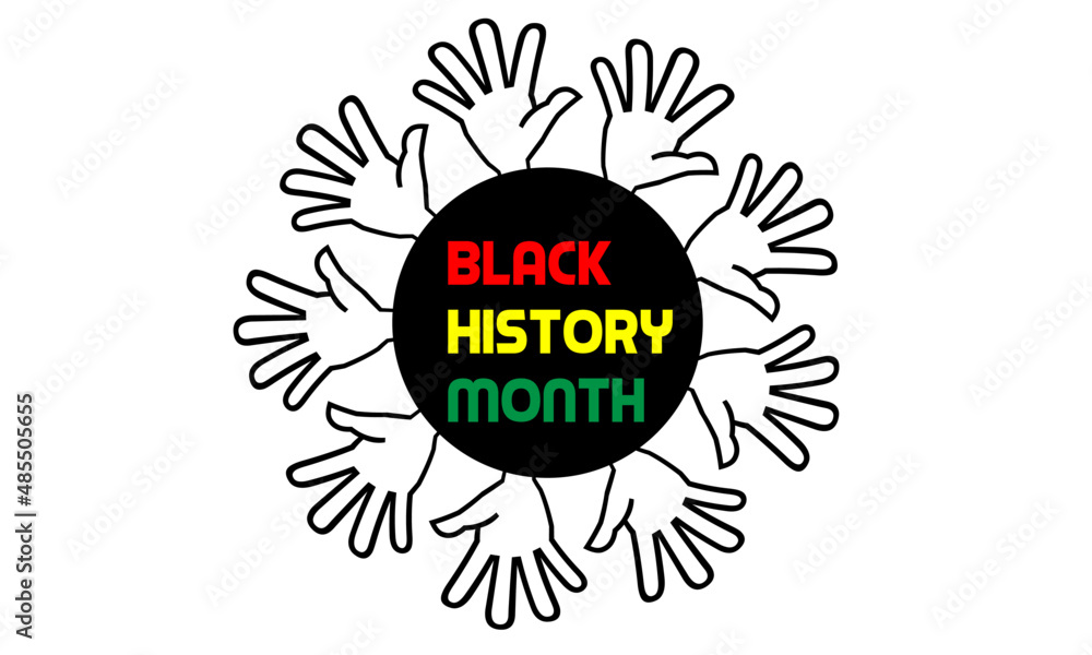Fototapeta premium African American History or Black History Month. Celebrated annually in February in the USA and Canada. black history background, poster, greeting card, banner design.