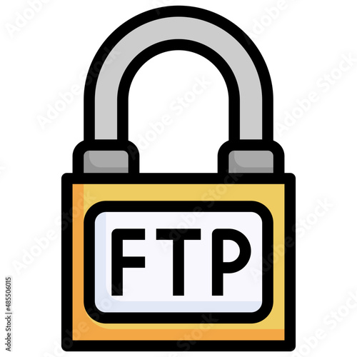 LOCKED filled outline icon,linear,outline,graphic,illustration